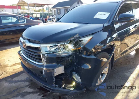 2015 Toyota Highlander Limited Platinum V6 из США, поврежденный, VIN 5TDDKRFHXFS140964